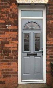 Grey Composite Door Installed In Mansfield